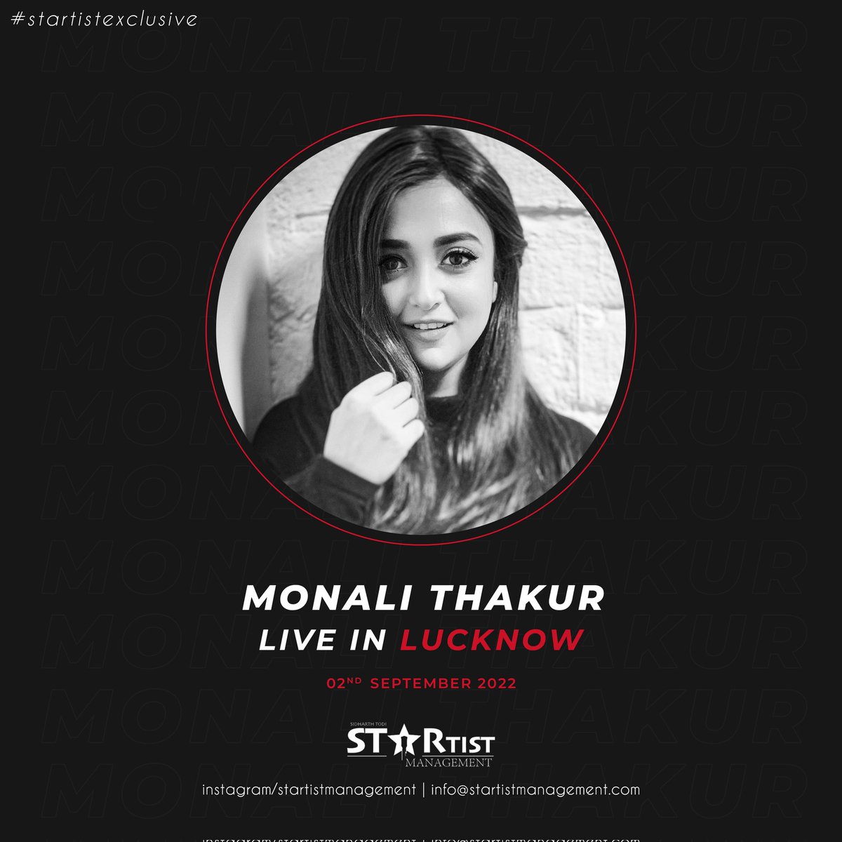 The mesmerising <a href="/monalithakur03/">Monali Thakur</a>
LIVE in Lucknow 
2nd Sept 2022

A <a href="/STARtistMgmt/">STARtist Management</a> Exclusive

#Live #livemusic #MusicNews #startist #MUSICDAY #music #LiveShows #show #Artist #concert #Lucknow #SHOWTIME  #monalithakur