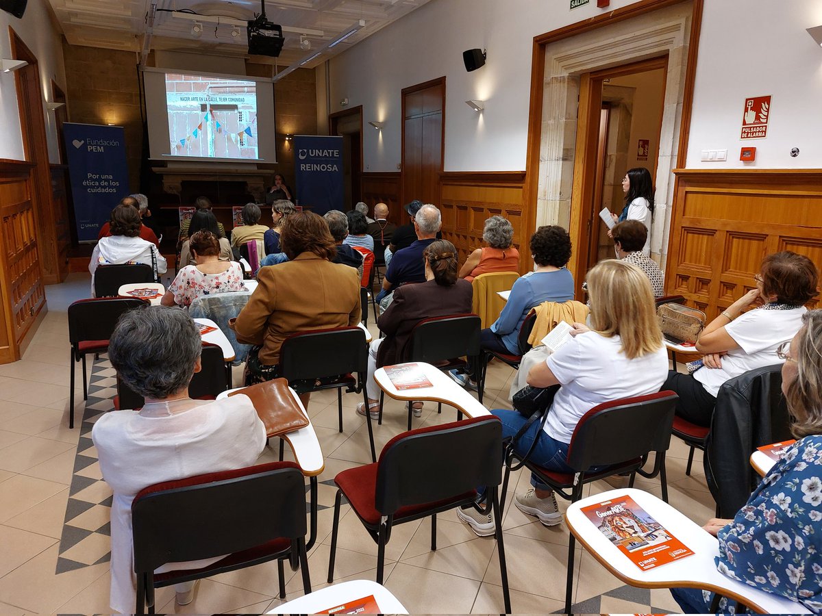 UnateCantabria's tweet photo. Arranca #GenerArte en #Reinosa Un espacio de reflexión y acción alrededor del arte entre generaciones. Máximo interés un viernes tarde para escuchar a Marta Mantecón. https://t.co/f8fIp2r4Jo