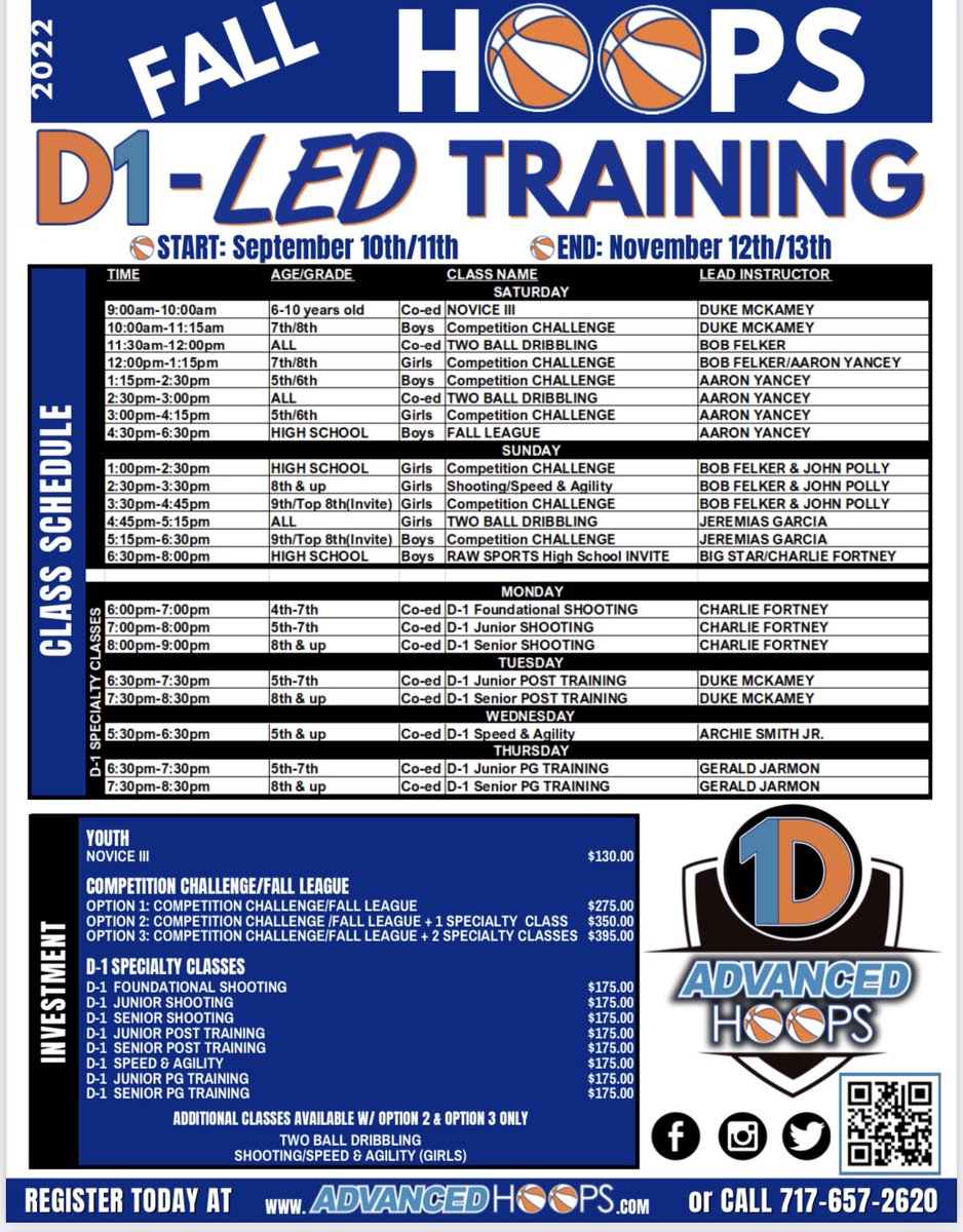 BigStarRawSport's tweet image. It’s not to late to sign up for the D1 led fall training workouts courtesy of ADVANCED HOOPS. Players from all over are signing up. Big Star will be tuned in 👀 SIGN UP NOW!! 
AdvancedHoops.com 

#RawSports #AdvancedHoops