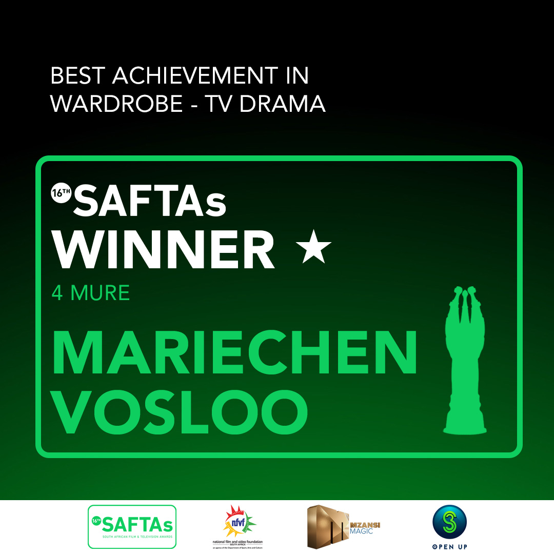 SAFTAs_1's tweet photo. Congrats to #4Mure produced by @camarchemedia for winning for Best Achievement in Wardrobe - TV Drama. #SAFTAs16 https://t.co/RHHQOU5MBn