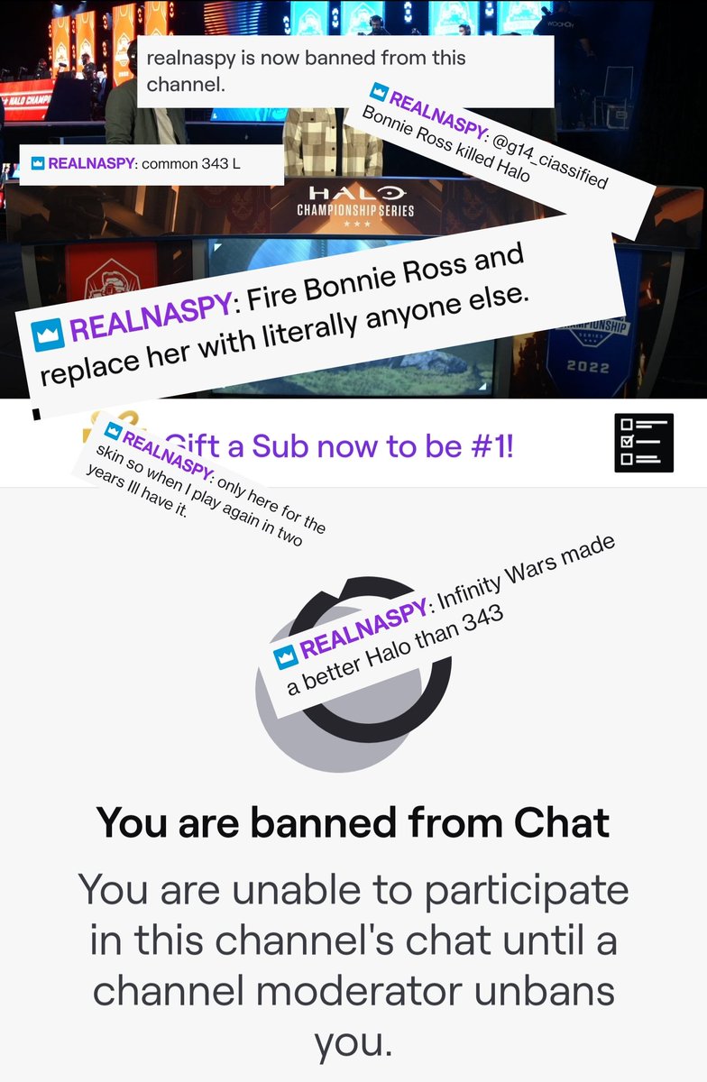 georgej327's tweet photo. @evolved117 This is what happens when you say that in their stream. https://t.co/v3HfoM93on