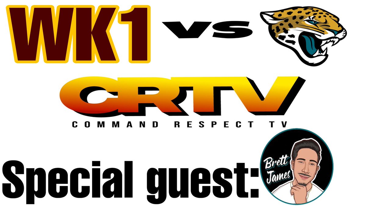 CRespectTV's tweet image. Next Thursday via YouTube Special Guest @thebrettjames1 Joins the show to talk Commanders vs Jacksonville heading into our September 11th matchup. Don’t miss #HTTC #CommandRespect