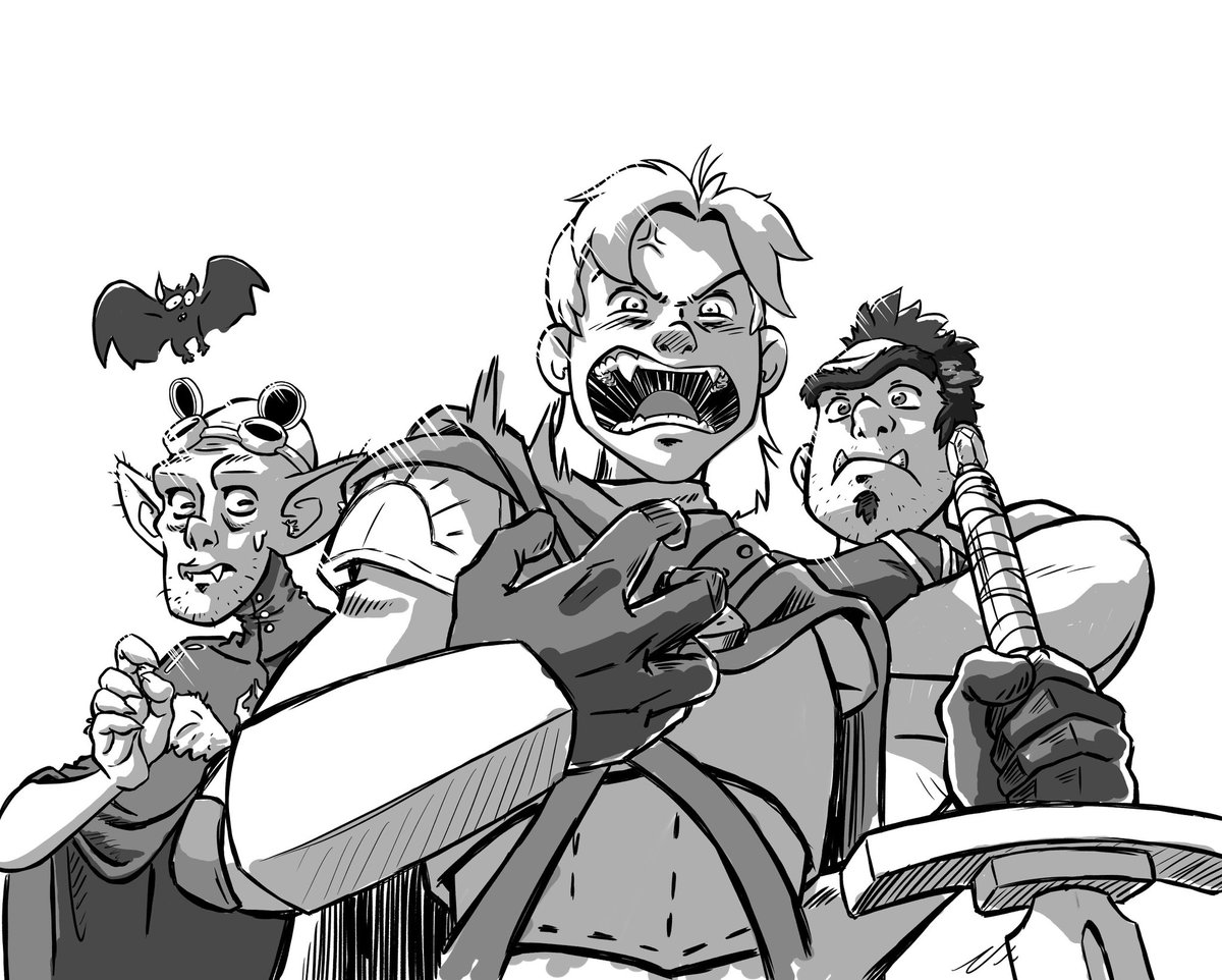 Endlich wieder Pen&amp;Paper auf RBTV!!! ^^
Hier ein kleines Fanart zur Ultracore Episode 3. Welche Szene ist hier wohl dargestellt? XD

#spitzestifte #rbtv #ultracore <a href="/TheRocketBeans/">Rocket Beans TV</a>