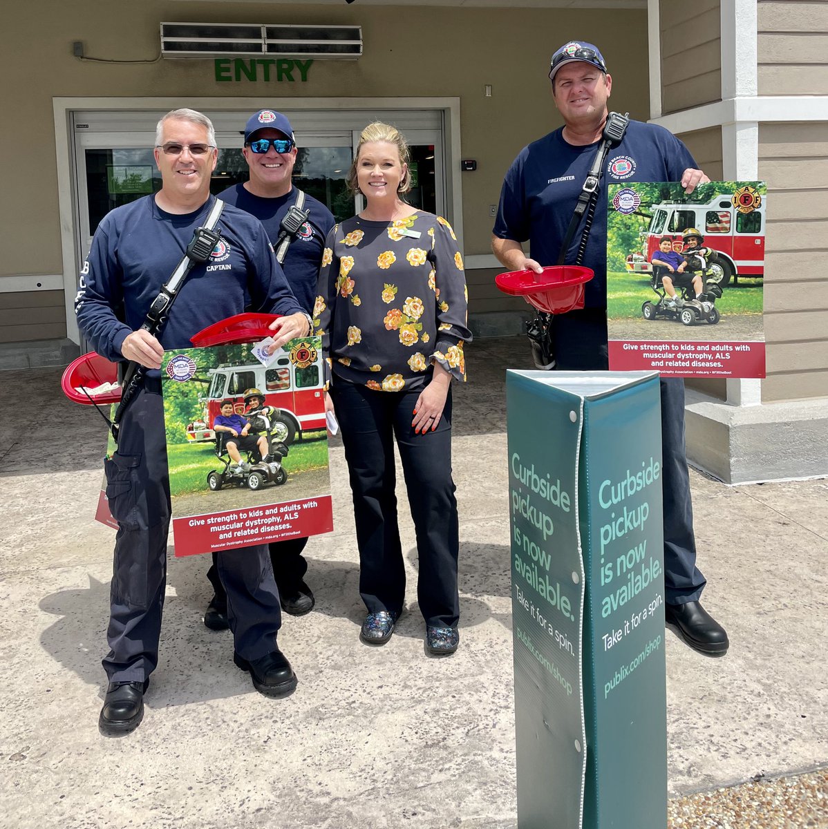 PBCFR's tweet photo. Thank you #PBCFR #Station37 #Station20 #Station52 ! The #MDABootDrive is back! #BootisBack Local Publix stores all weekend ! @PBCFirefighters https://t.co/CXhVLKdaMT