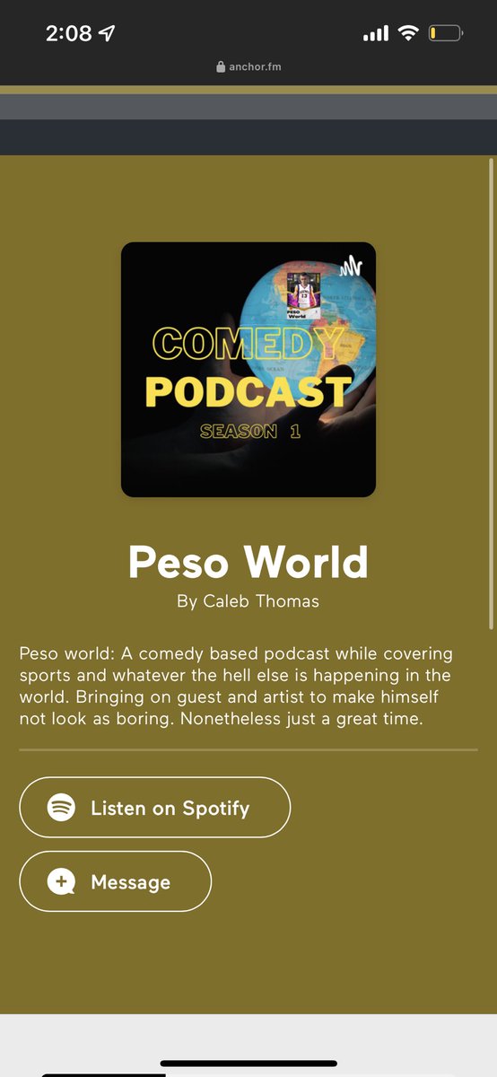 calebbthomass's tweet photo. https://t.co/uV7a2qcjAJ go listen to a preview and follow the pod! Episode 1 coming shortly. Shoutout to @anchor https://t.co/3At6yw0yaW