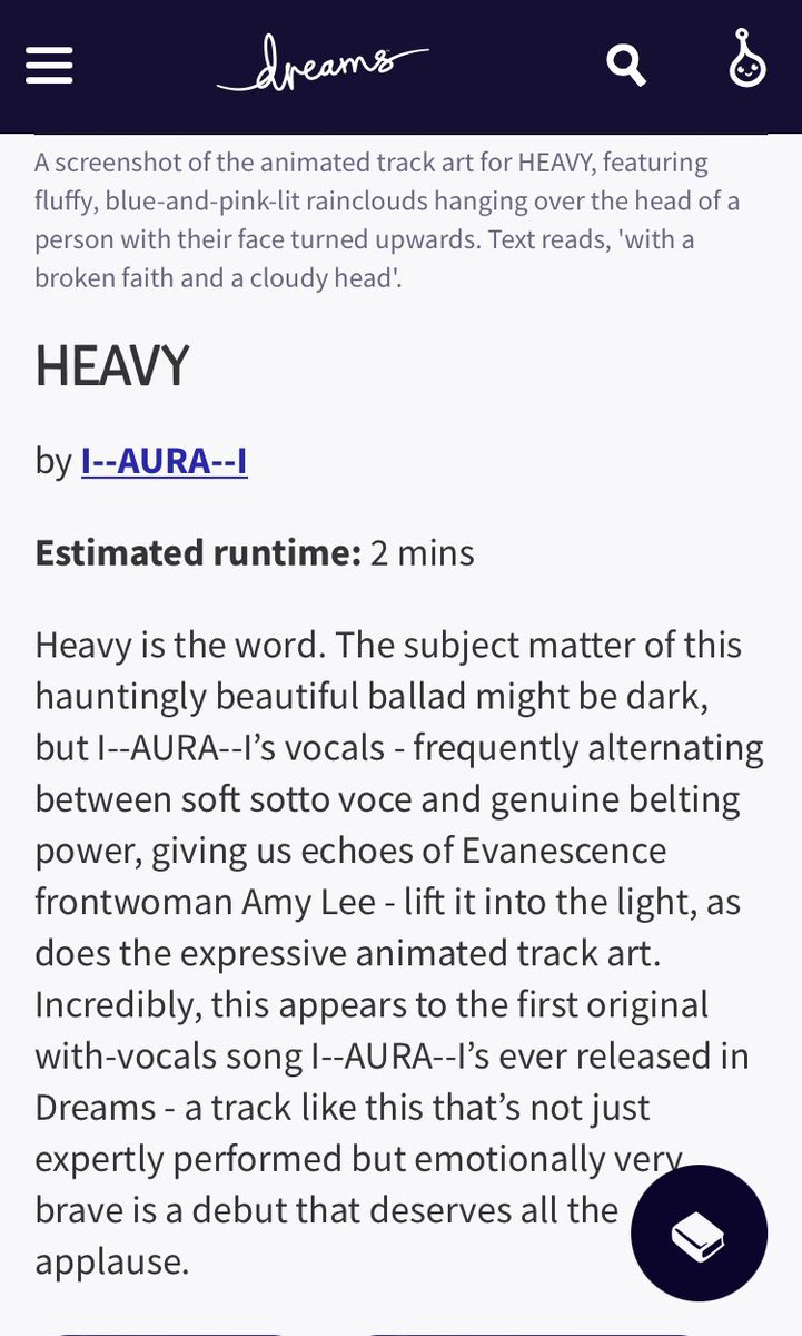 Surprised and happy to appear in today’s weekly roundup next to incredibly talented artists! Thank you so much for including my song  <a href="/mediamolecule/">Media Molecule</a> <a href="/itsJenSim/">Jen Simpkins</a> and thanks to the people who took the time to listen to it, your support means so much 💜