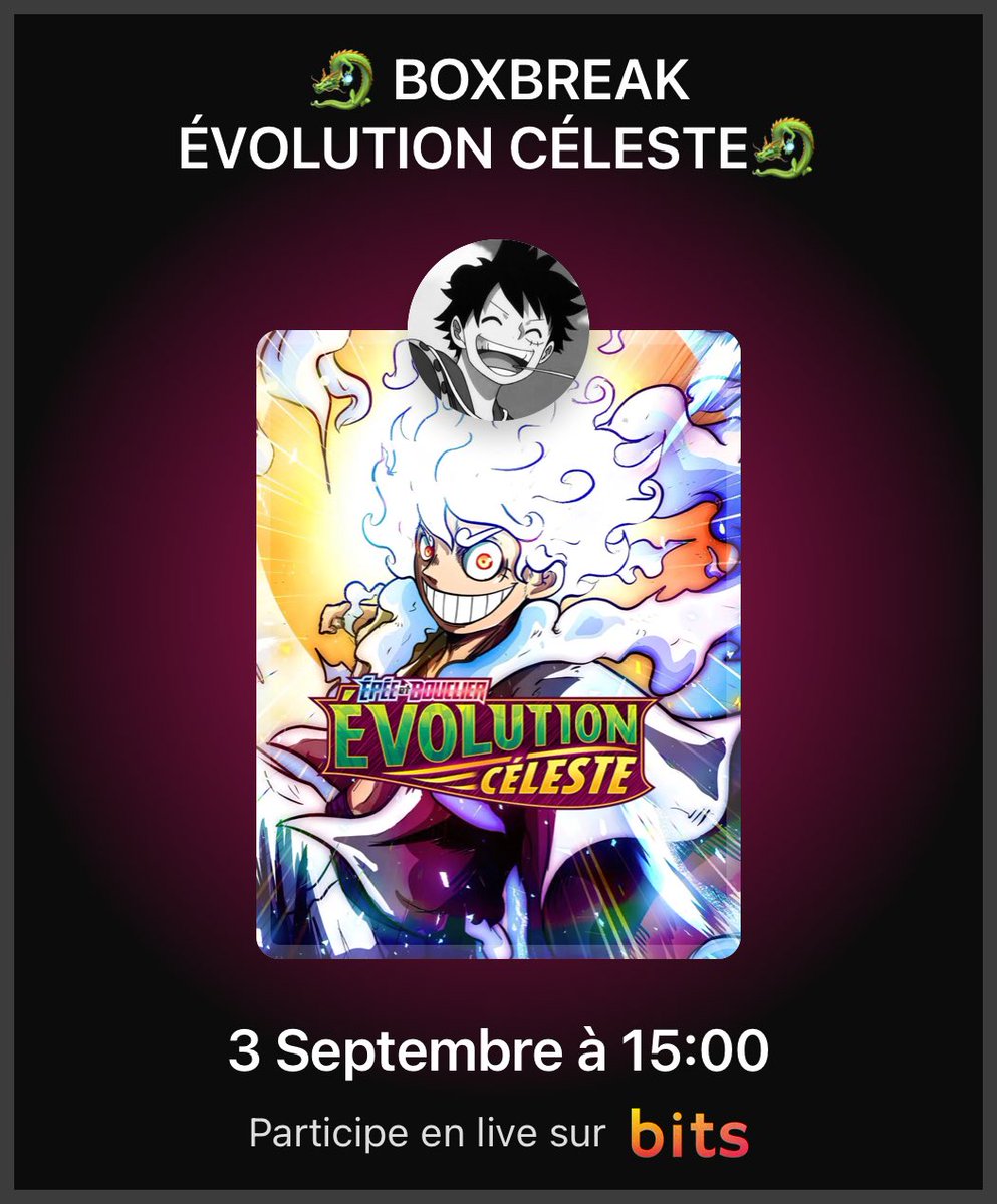 pokanto_shop's tweet photo. Petit live demain 15h! @Join_Bits #pokemon #bits #evolutionceleste #pkmn https://t.co/LbQA0m3Npi