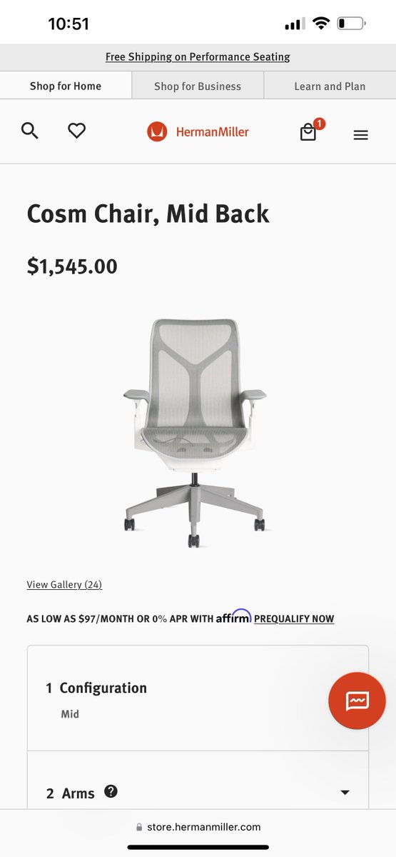 ty everyone for the suggestions!! 
I think I’ll go w the herman miller just bc it looks nicer and doesn’t have as much black (and cheaper) :3 https://t.co/837RcgPlN5