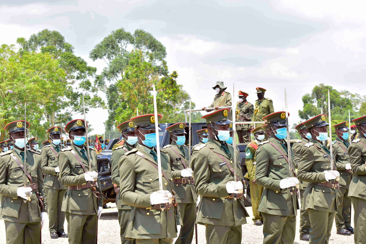 KagutaMuseveni's tweet photo. I commissioned 297 Professional Officer Cadets from the Uganda Military Academy Kabamba, which is now affiliated with Makerere University. I congratulate the officers for completing this 3-year course and thank their families for standing with them. https://t.co/dwYSVUL7L6
