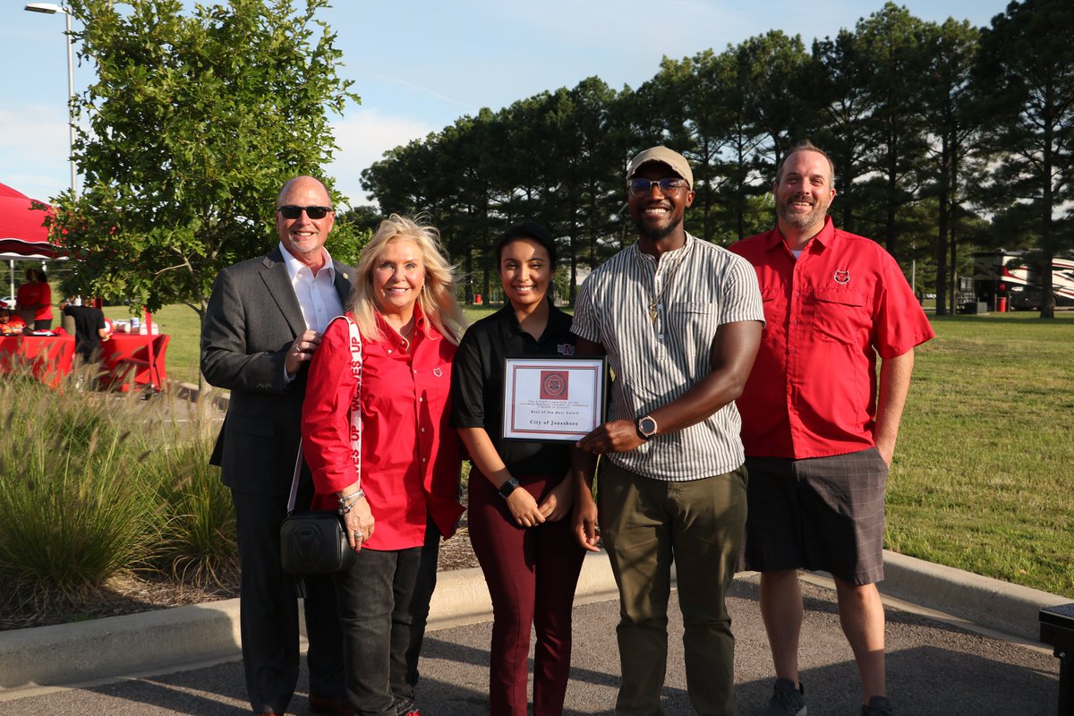 Back the Pack Rally 2022! Here's to a great season! #Jonesboro #ArkansasState #ASTATE #RedWolves #JonesboroChamber