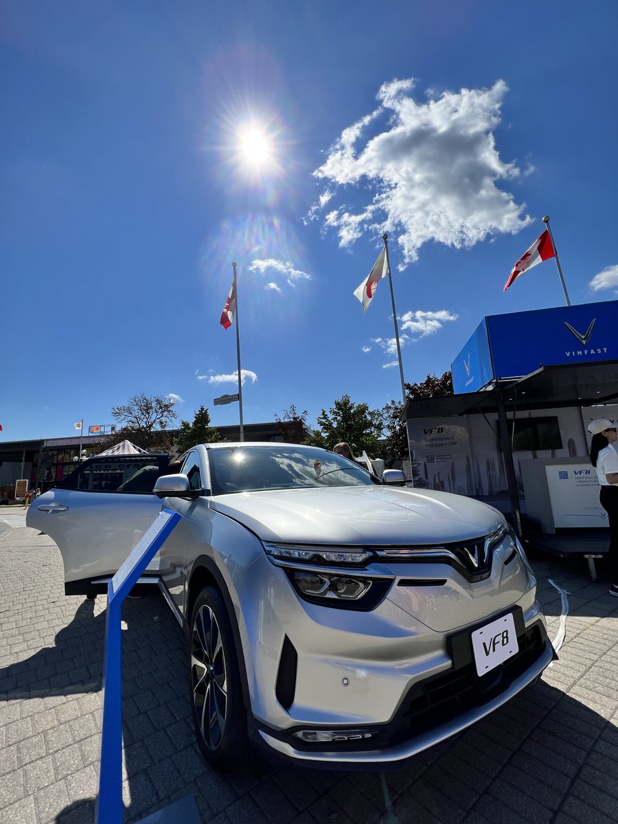 GCICanada's tweet photo. We met our client @VinFastCanada at the @letsgototheex! Check out the highlights👆Experience the VinFast electric vehicles at the CNE this weekend to learn more about the vehicles that are coming to Canada #clientlove #VinFastCanada #VinFirst #electricvehicles #EVs #jointhecharge https://t.co/udKrsNRY96