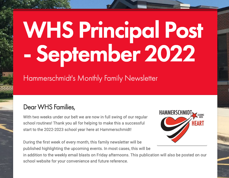 WHS Principal Post Family News- Sept. 2022 edl.io/n1651992