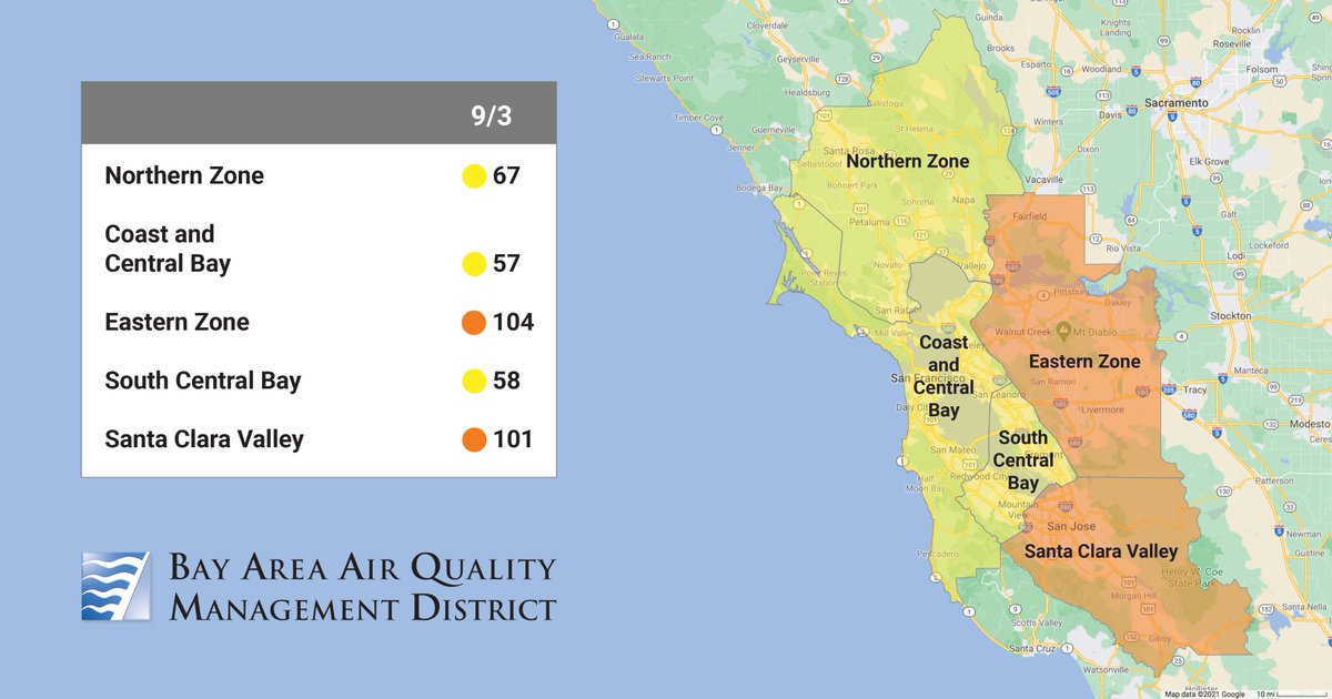 AirDistrict's tweet photo. Our weekend forecast: Spare the Air Alert for smog on Saturday, 9/3! See updates at https://t.co/FsYJ5izH83. https://t.co/mF9cmqEg7n