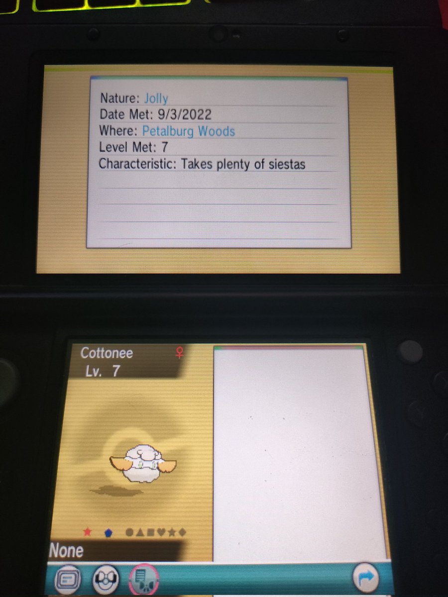 Shinygati's tweet image. Shiny Cottonee! #MethodMadness #ShinyPokemon