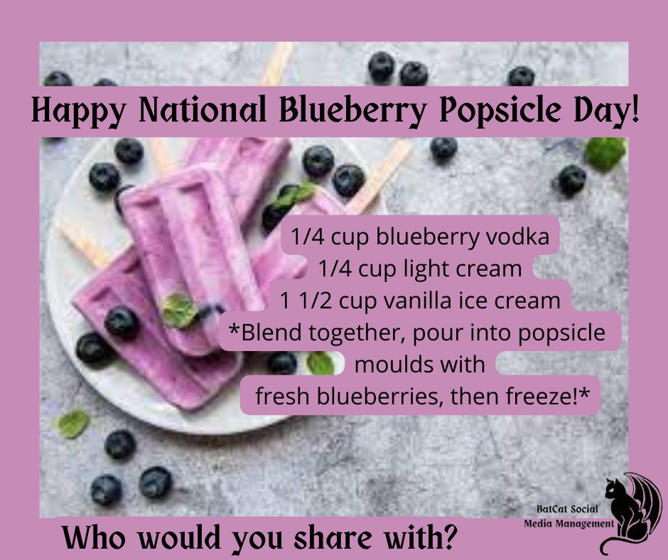 batcatsmm's tweet photo. #nationalblueberrypopsicleday #sharingiscaring #batcatsocialmediamanagement #batcatsmm #yeglocal #yegbusiness https://t.co/bPX6AB0VcQ