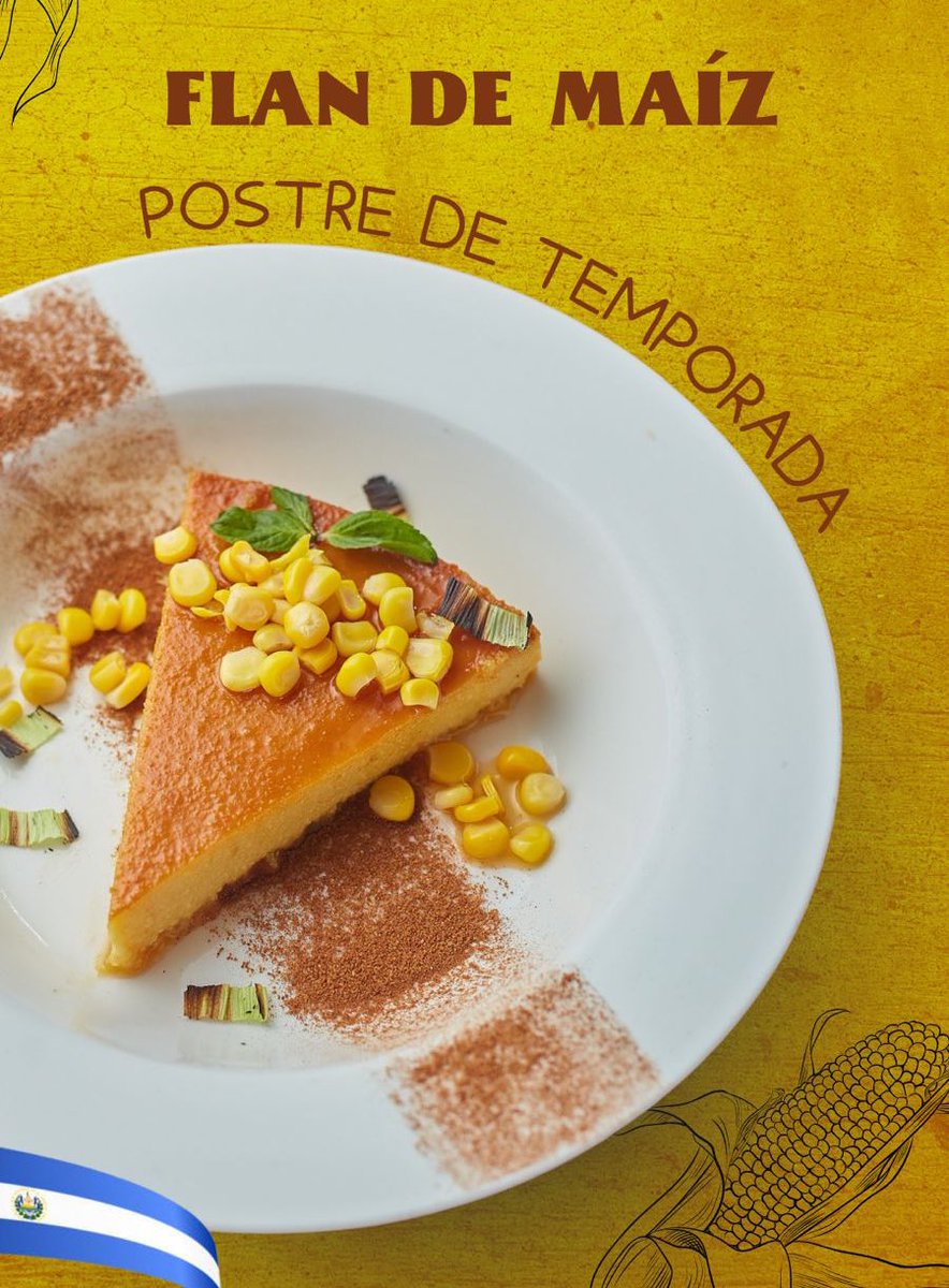 Nuestro postre de temporada ya está disponible! ❤️ Flan de Maíz
