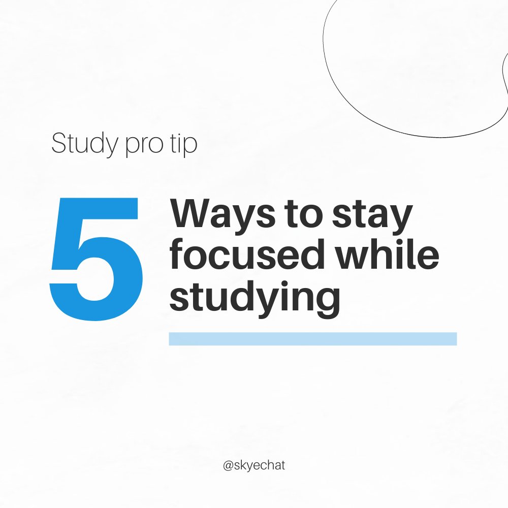 1. Make a plan and stick to it.

2. Create a relaxed study environment. 😌

3. Take regular breaks... more than you think!

4. Keep away from your phone until your breaks.

5.Do not do all nighters!! They ruin your productivity for the next few days... 🤯