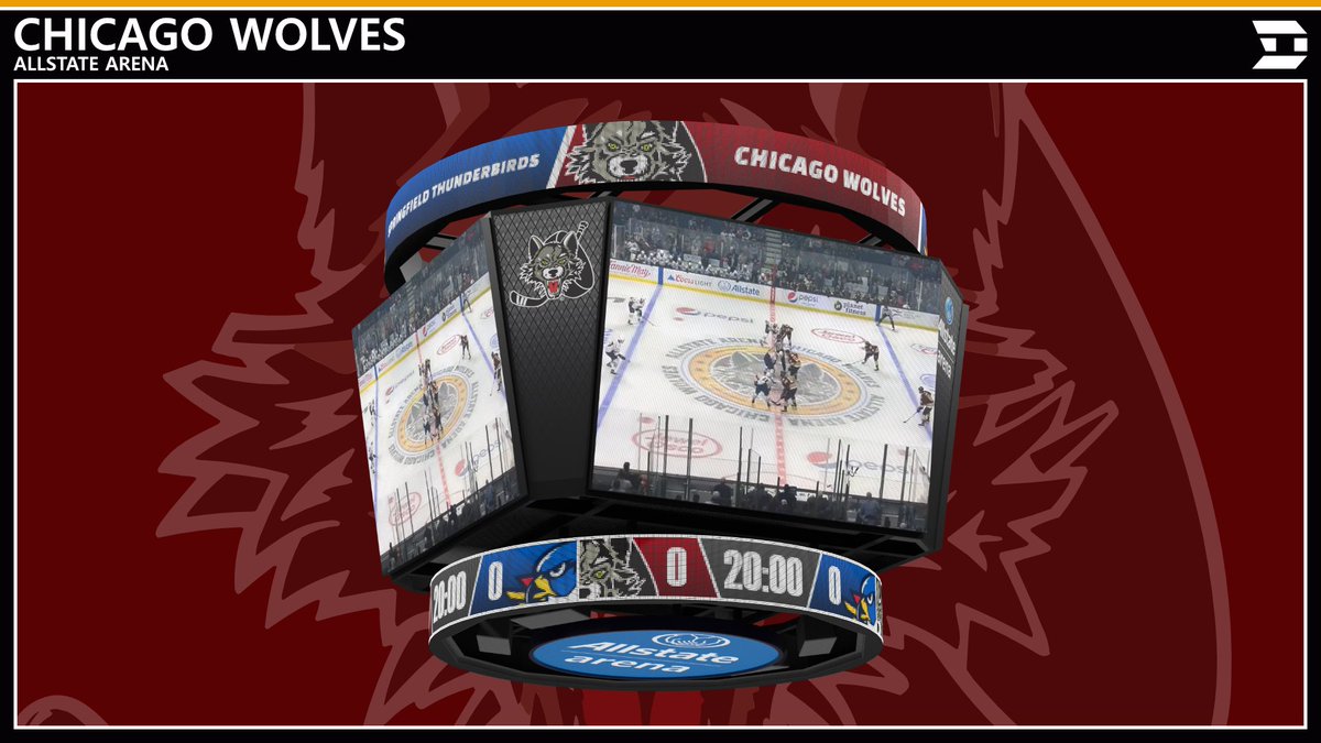 DryveCreative's tweet photo. I'm back with another scoreboard! Check out the scoreboard at Allstate Arena, home of the Chicago Wolves: https://t.co/m1n44LEC2y https://t.co/BNqOyrzPiJ