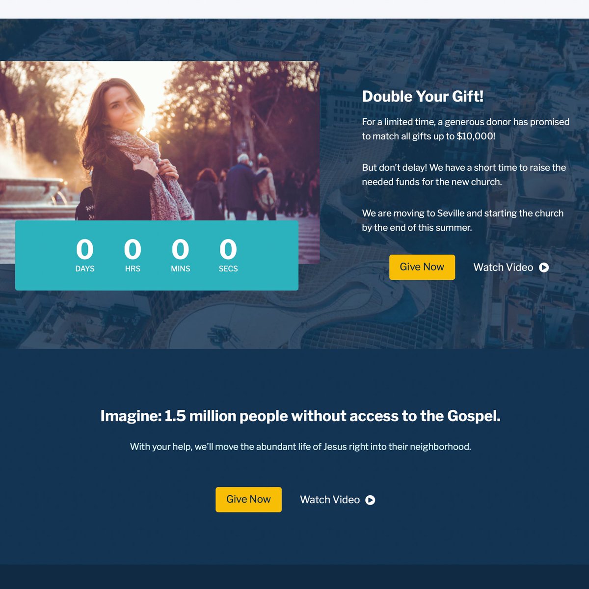 Just finished a 6-week campaign where we raised over $100,000 for a new church in Spain!