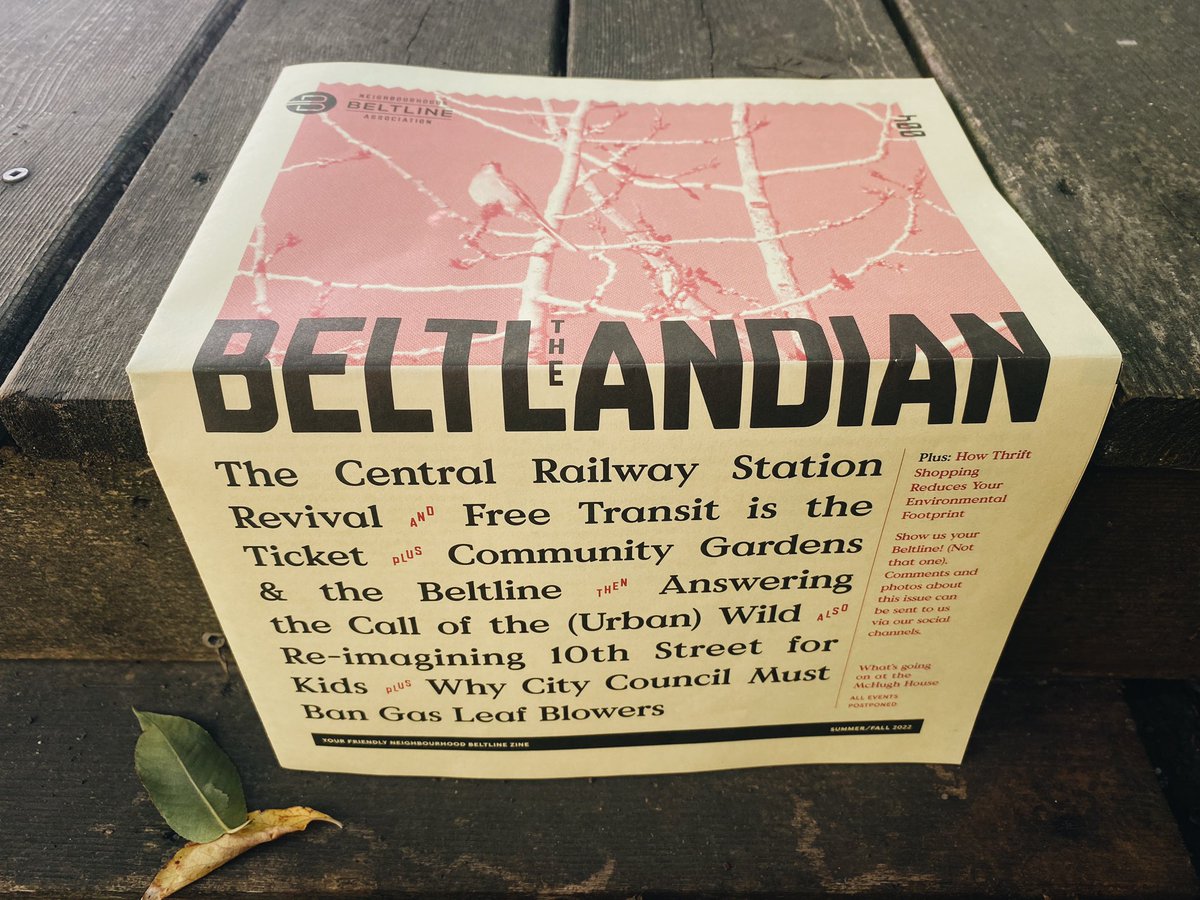 🗞 THE BELTLANDIAN ISSUE 004 Spring/Summer 2022 is hot 🔥 off the press feat. local stories on a new passenger rail 🚊 station in #downtownyyc, free transit 🎟 , urban biodiversity 🦢, 10th Street Forever Block Party 🥳, banning gas leaf blowers 👿, thrift shopping 🛍, & more!