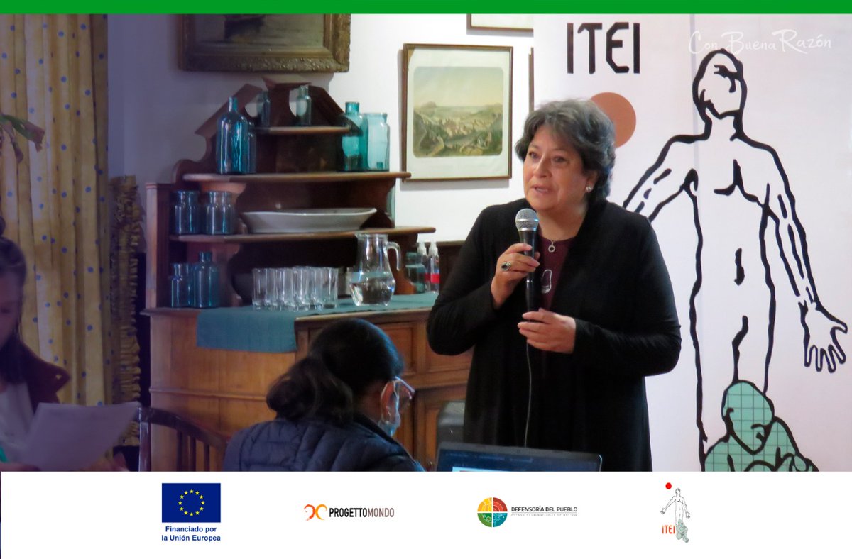 ITEILaPaz's tweet photo. Parte de las actividades del proyecto #ConBuenaRazón, financiado por la Unión Europea, el Instituto de Terapia e Investigación (ITEI) realizó la presentación de la Coalición Contra la Tortura (CCT).
#InstitutoDeterapiaEInvestigaciónITEI 
#Progettomondo 
#DefensoríaDelPueblo https://t.co/wJ5pK3WxVl