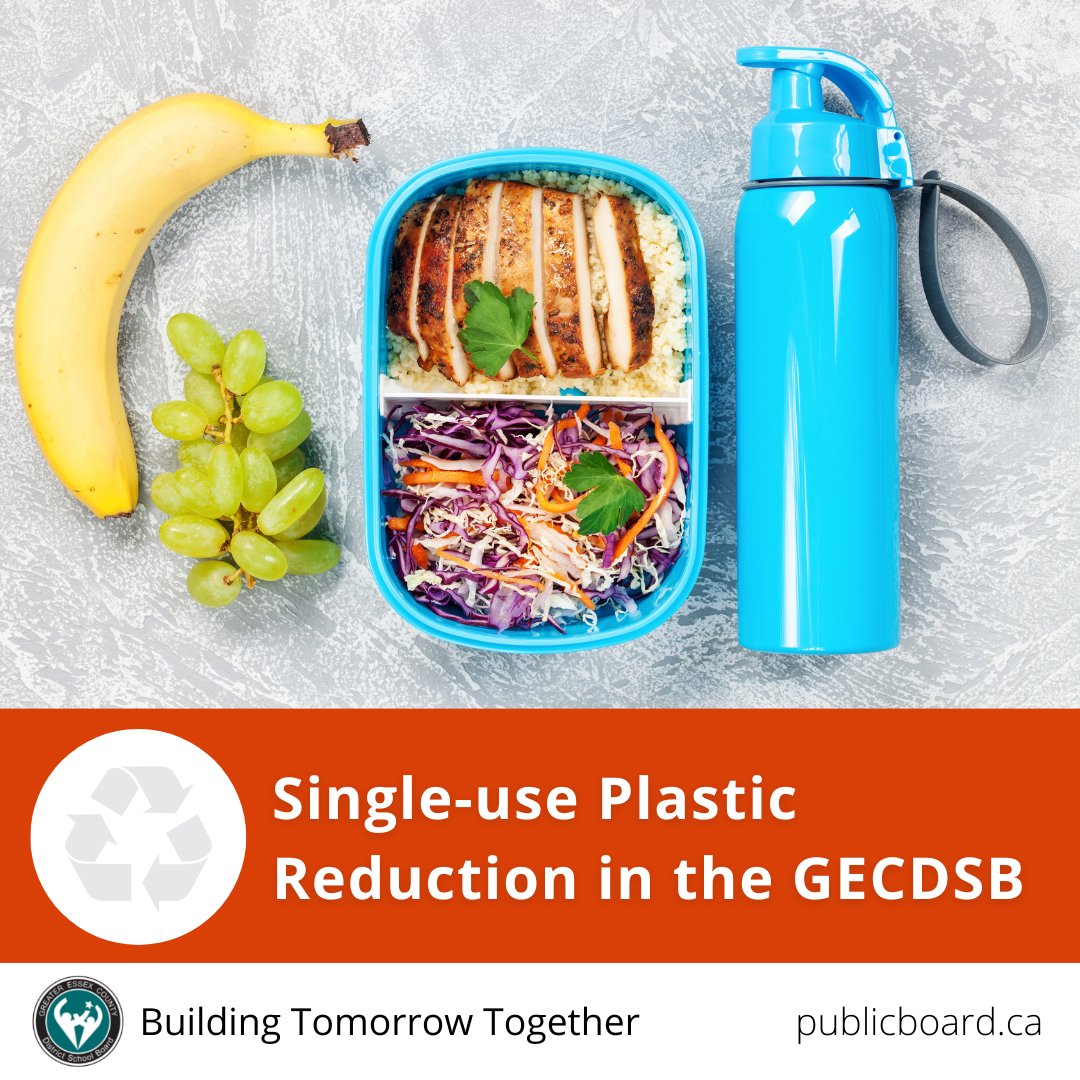 School starts on September 6th! When you’re getting ready for the first day of school please remember to avoid bringing single-use plastics such as plastic cutlery, straws, water bottles, bags and coffee cups. Help us eliminate SUPs in GECDSB schools! #SUPRintheGECDSB