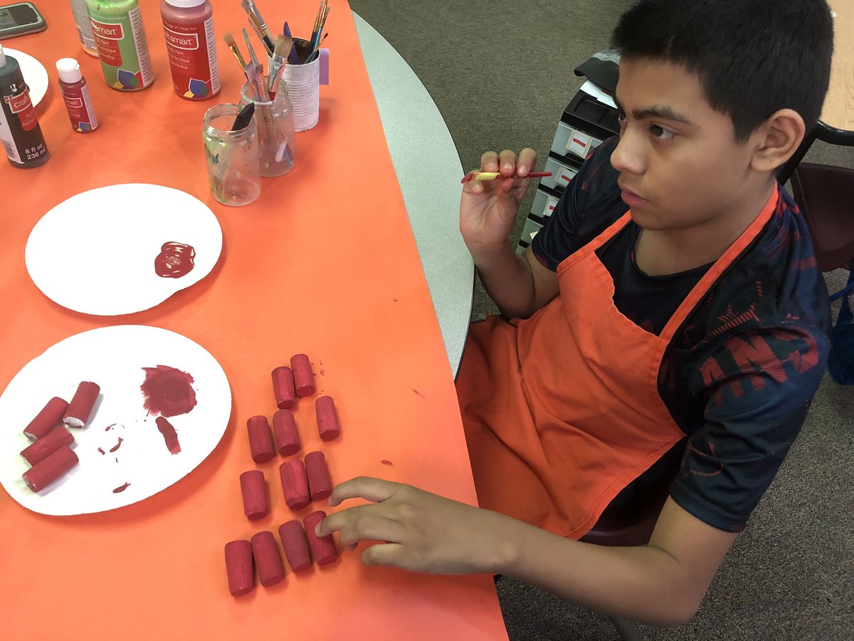 Pumpkins, nutcrackers, and more are coming along. It’s Vocational Day in Mrs. Potter’s class. #TMScreators #TMScriticalthinkers #TMScollaborators <a href="/HumbleISD_TMS/">Timberwood Middle</a> <a href="/MsGraham_TMS/">Penny Graham</a> <a href="/amln21/">Anna Lindsey</a> <a href="/DeveMonticone/">Deve Monticone</a>