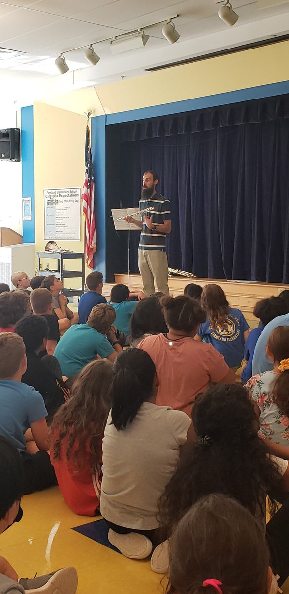 Our 5th graders had an opportunity to hear about the wonderful Instrumental Music Program. Thanks, Mr. Poet!