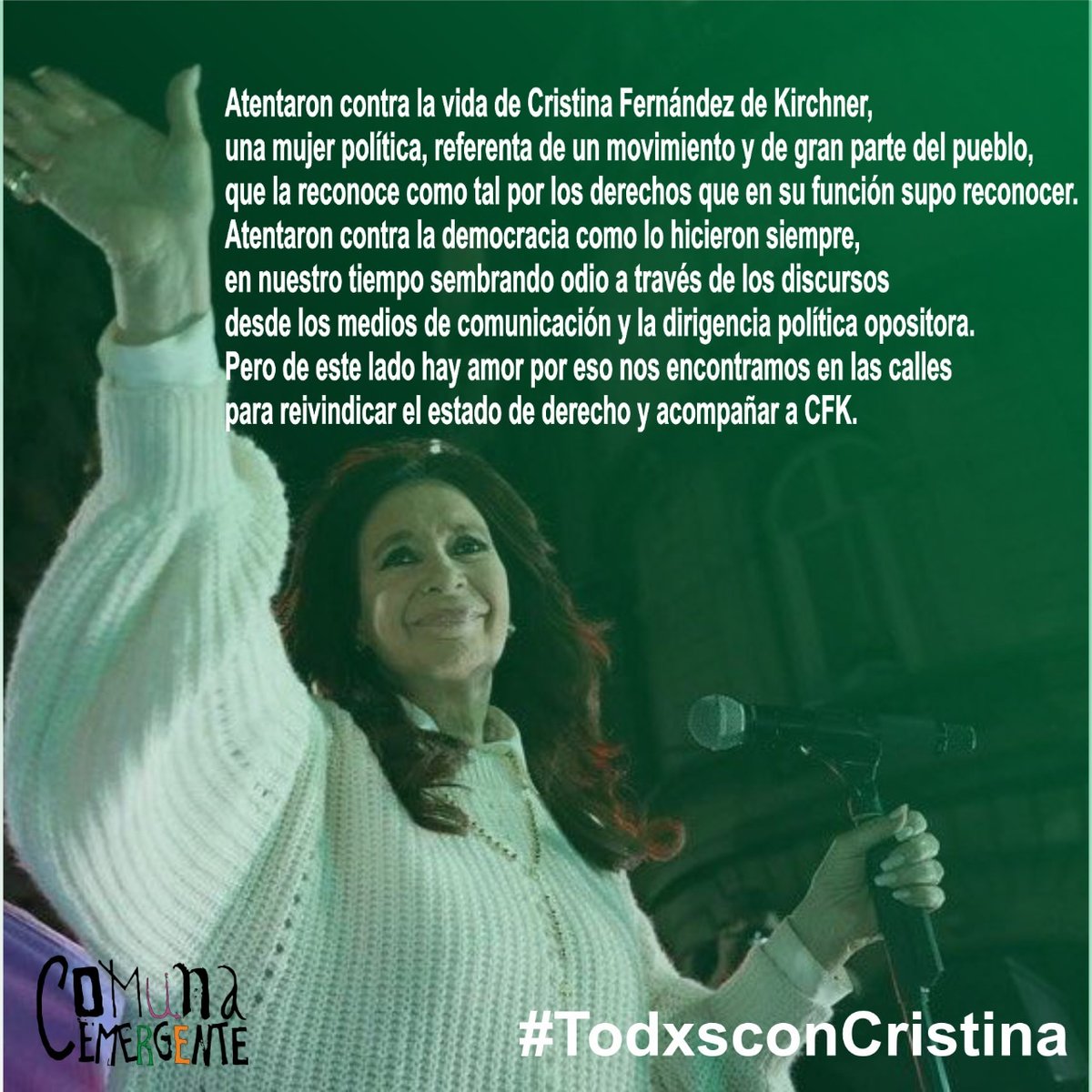 juangago1's tweet photo. Nos encontramos a las 12h en la fuente del milenio para movilizarnos. #TodxsConCristina https://t.co/1iLaEbin76