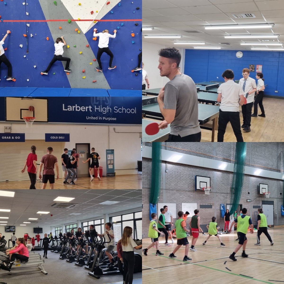 Larbert_Sport's tweet photo. 📣Extra Curricular Sports Clubs📣

First week back and we've had...

🏃‍♂️Cardio Club x3
🏉 Rugby
💃 Dance Academy 
🧗‍♀️ Climbing
🏀 Basketball x2
🏓 Table Tennis

Great effort by all pupils for attending and staff for hosting

👀 watch out for more opportunities coming soon https://t.co/ryfYIVzA0r