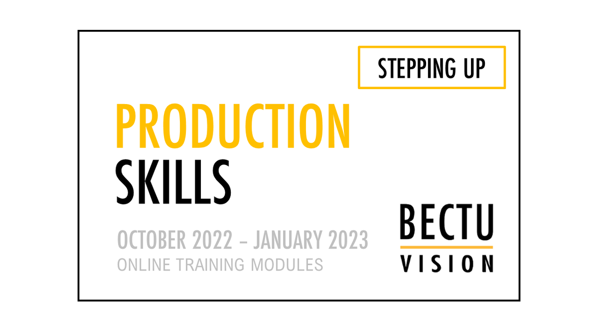 BectuV's tweet photo. ✍ Production Skills ✍
October 2022 - January 2023

This training is for practitioners in Scotland preparing to step up to Co-ordinate in scripted production - &amp; Co-ordinators looking to further their knowledge.

Apply here 👉 https://t.co/drXYt8poXB
Apply by: 9am, 15 September https://t.co/6Fv6JIU9Eb