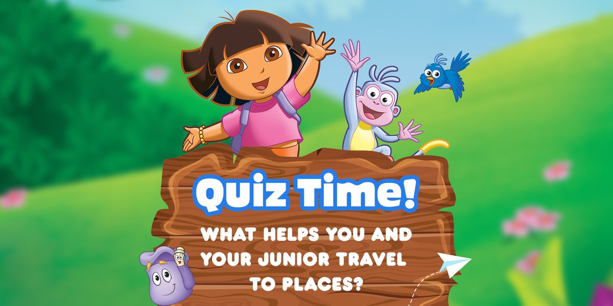 NickJrIndia's tweet photo. Get. Set. Travel with your Junior! Comment your answer below. 

It’s always a new adventure with Dora and Boots. Watch Dora The Explorer every day at 7 AM only on Nick Jr. 

#DoraTheExplorer #Dora #ForYourJr #NickJrIndia #NickJr https://t.co/YmyPh6U83z