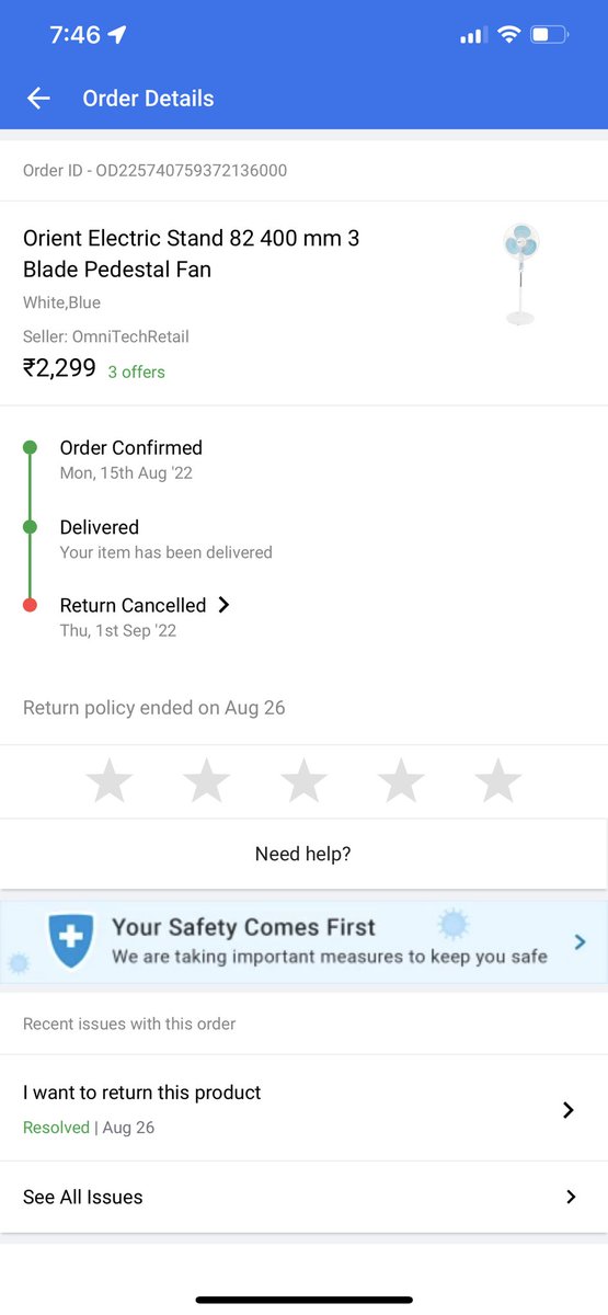 raibinod's tweet photo. #Flipkart  Just wanted to highlight the pathetic conditions of the company. For the last 16 days they are giving fast replacement assurance and after 16 days canceled the returns unilaterally https://t.co/0zrIWaOQSI