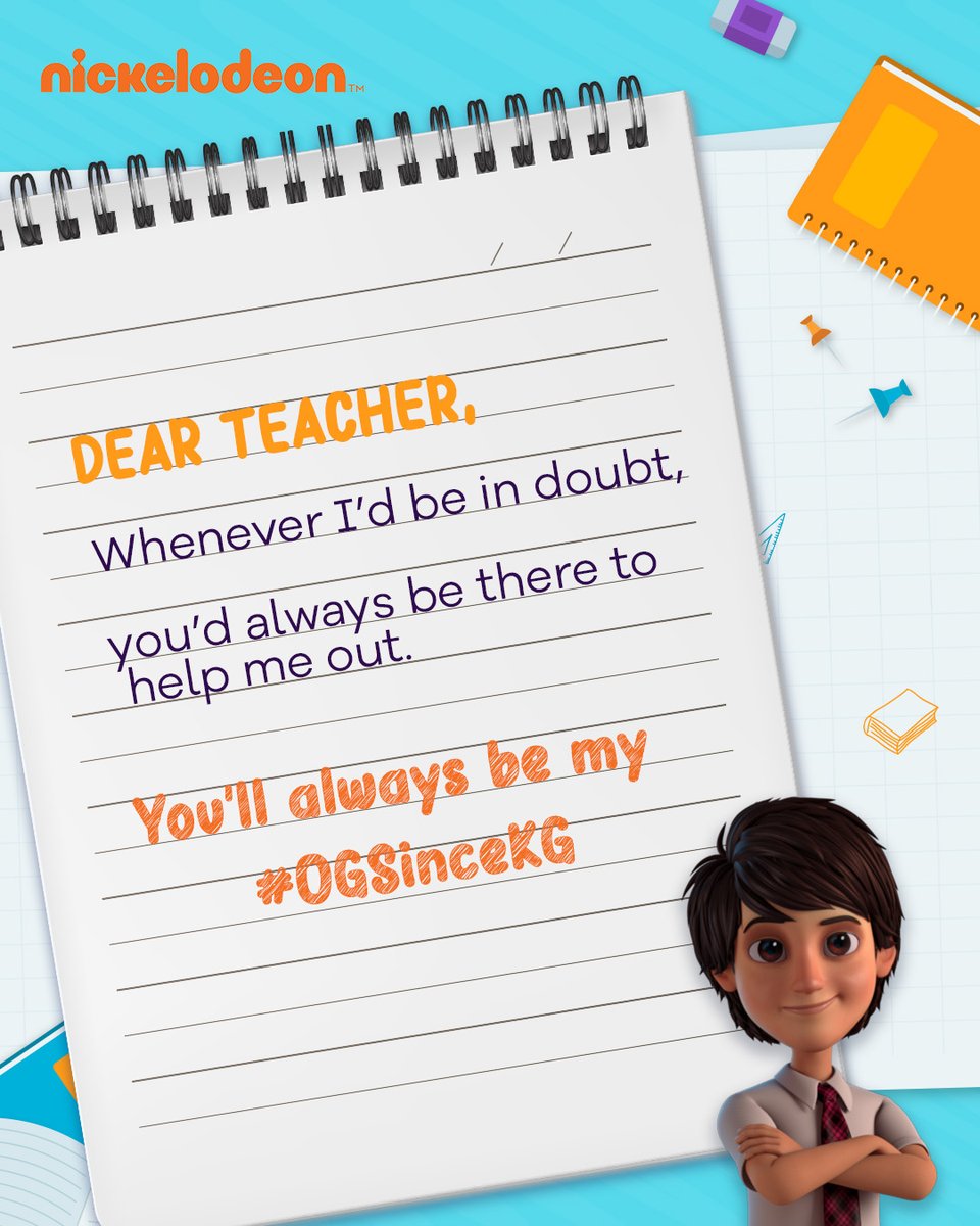 SonicGang's tweet photo. Roses are red, violets are blue, go share this with your #OGSinceKG ‘cause it’s time to say thank you!
#HappyTeachersDay #TeachersDay #Students #Teachers #ChikooAurBunty #NickIndia #Nickelodeon https://t.co/CFVyrXYy7s