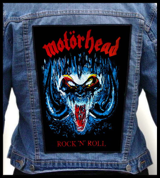 Original Vintage Motörhead Iron On Transfer Motörhead Music Blue Glitter 