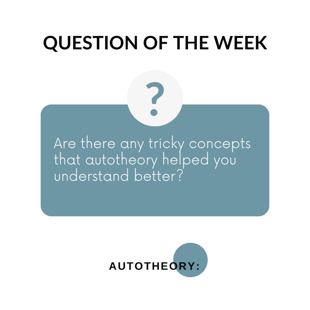 Autotheory2022's tweet photo. Are there any tricky concepts that #autotheory helped you understand better?
Let us know in the comments! https://t.co/7d3zwnn4eE