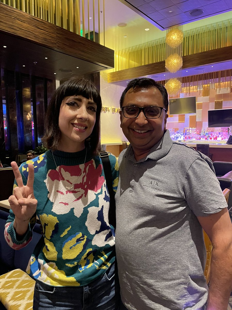 Thank you <a href="/EvaGardner/">Eva Gardner</a> for a wonderful evening. #ciscoimpact. I am feeling so lucky. #funtimes <a href="/Pink/">P!nk</a>