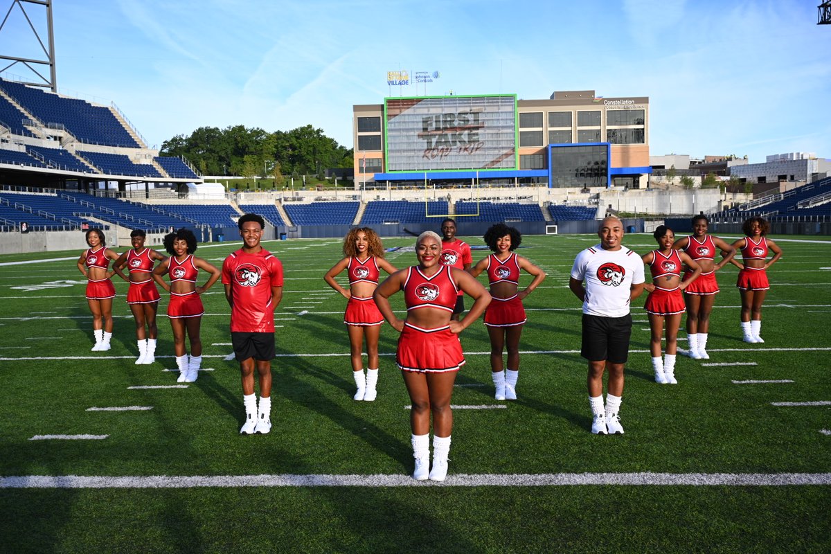 The #WSSU Rams have landed and are ready to represent the Ramily on <a href="/FirstTake/">First Take</a> with #WSSUAlumni <a href="/stephenasmith/">Stephen A Smith</a> &amp; <a href="/MollyQerim/">Molly Qerim</a> #WeSeeRed #ProtectTheLegacy