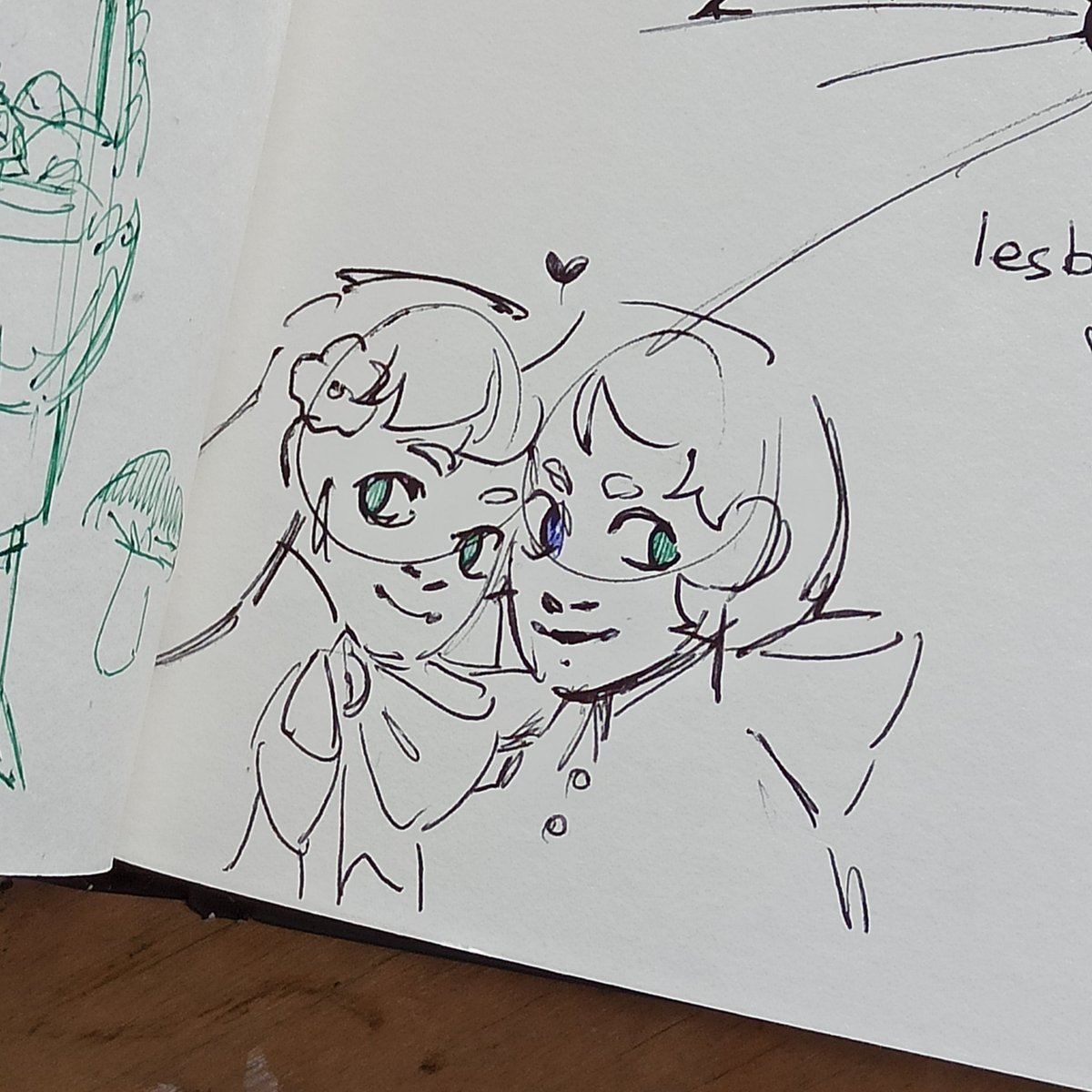 HELLO TWITTER HERE'S YOUR FRESHLY MADE LESBIANS I MADE WHILE I WAS BORED AT SCHOOL
#originalcharacter