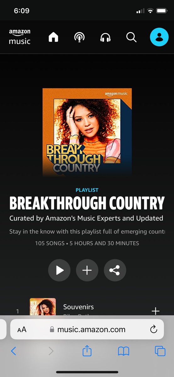 just woke up to being the COVER PHOTO &amp; 1ST SPOT on Breakthrough Country?!🧡😭😭 <a href="/amazonmusic/">Amazon Music</a> you sure know how to make a girl feel loved
