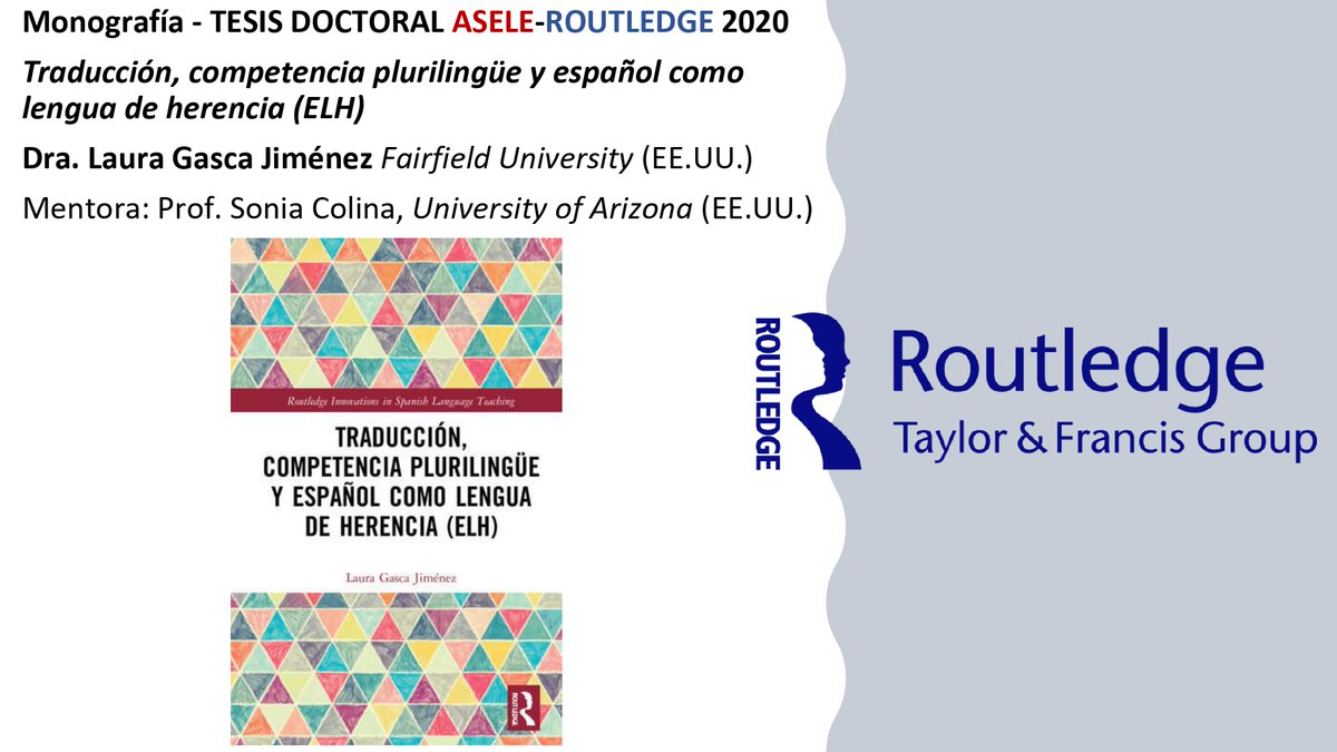 Punto 8. Primera monografía del premio ASELE-Routledge que ve la luz <a href="/lgascajimenez/">Laura Gasca Jiménez</a>