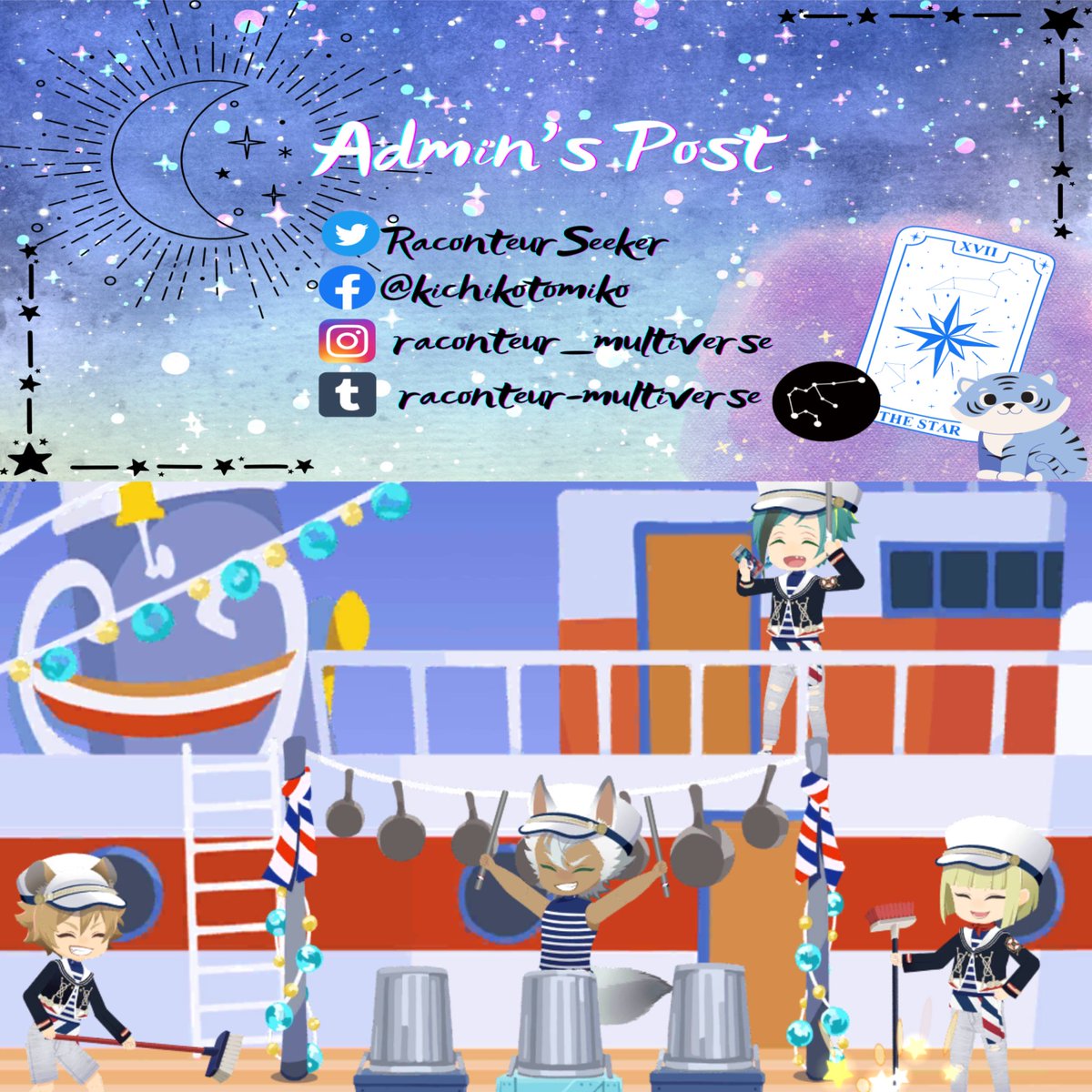 RaconteurSeeker's tweet photo. #twst #twistedwonderland #twstevent #twstspoilers

Twisted Wonderland 🇯🇵 event summaries "Port Festival" Part 02 Final

-in comment- https://t.co/R0V7Ip83pc