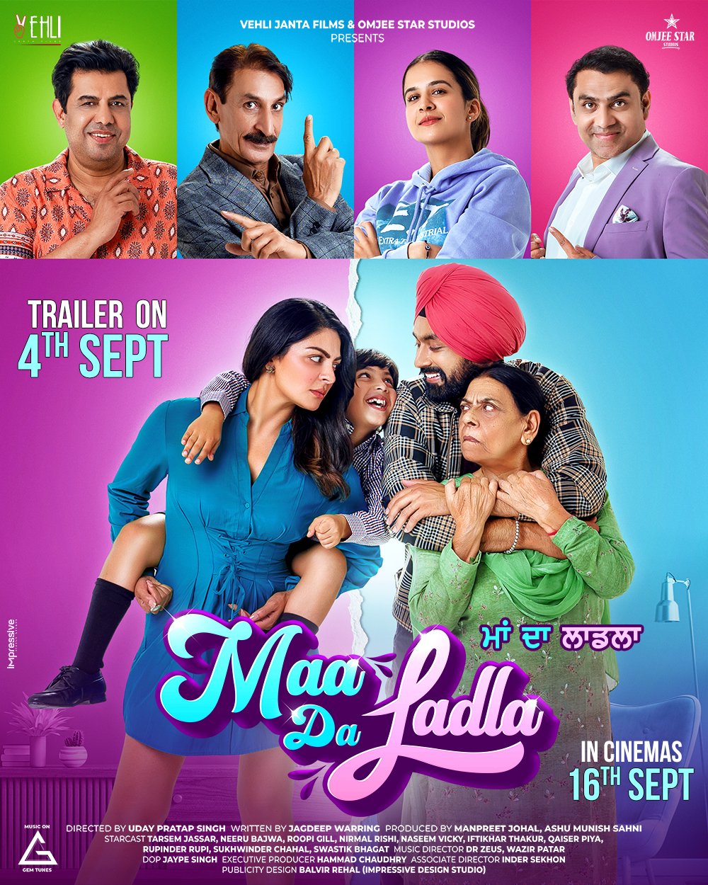 Maa Da Ladla 2022 Punjabi Full Movie Official Trailer 1080p HDRip Download