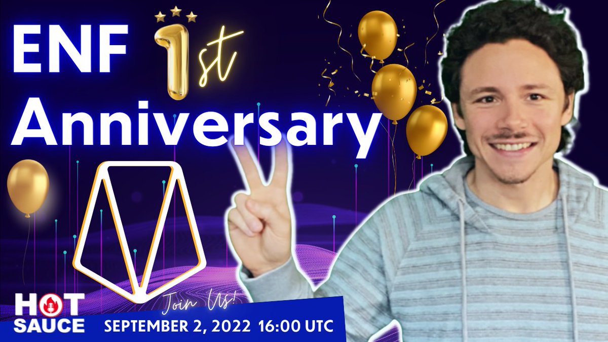 🌶Today on Hot Sauce 167🌶

✅ ENF's 1st Anniversary 🚀
✅ Hackathon Updates 🌠
✅ Yield+ is Live 📈
✅ BBS Market on EOS! 💬
✅ Road to 10K 🛣

📺 youtu.be/wcezcOc0m44 📺

👇 Spread the sauce, win a Party Cracker NFT! 🎉👇 
➡️ Contest: bblk.io/FNuE ⬅️