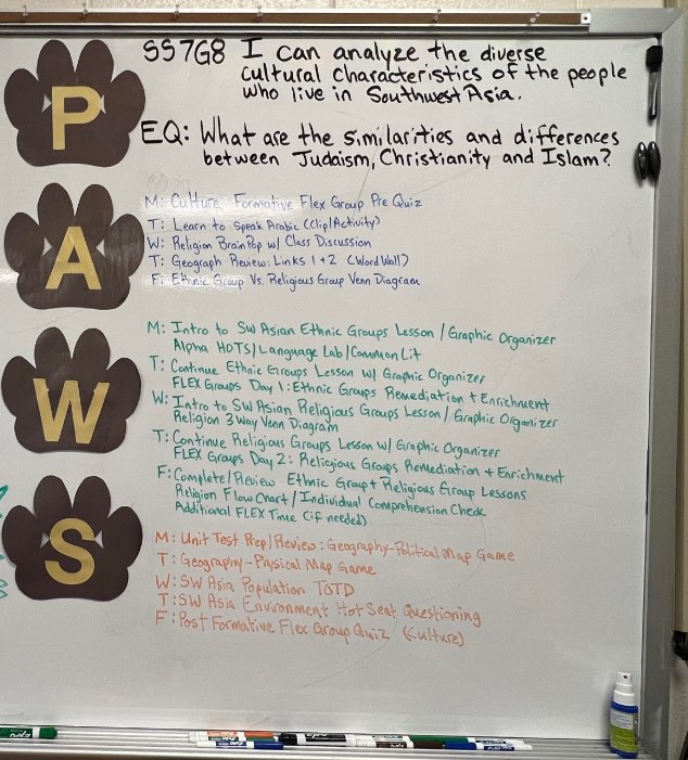 lwalkermcms's tweet photo. Shout out to Mr. Chambers in 7th grade for being the winner of our PAWS Board of the Week! 🐾🐾 

Thanks for all you do, Mr. Chambers! https://t.co/64IePgn1ks