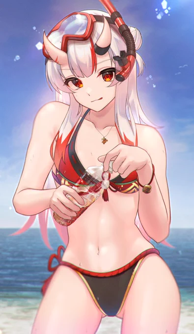 水着お嬢#百鬼絵巻 