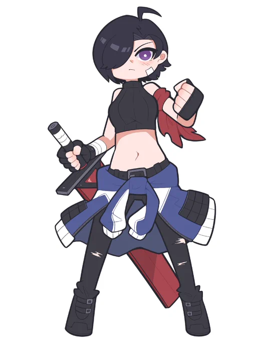 Got a proper full body pic for Rei, at last. 