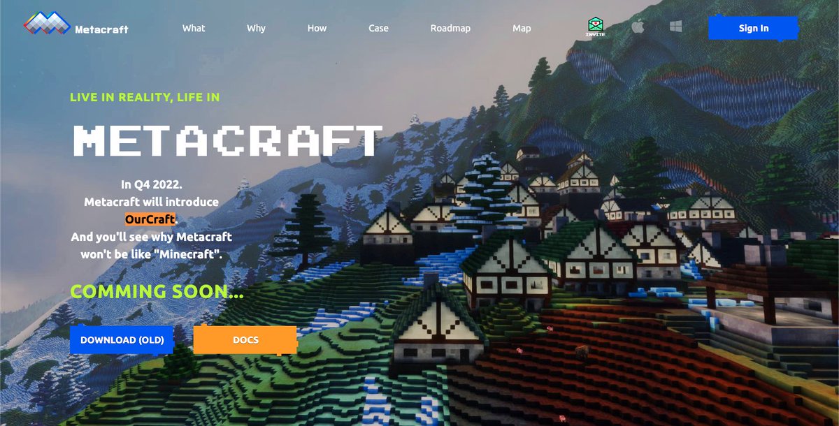 🤩Metacraft 2.0 new official website has been launched!
🚀Brand new game is coming in Q4 2022!
🆕The new vision and roadmap have been updated on website 👉metacraft.cc 
📜And the white paper 2.0 will be released soon.
🍻LFG!
