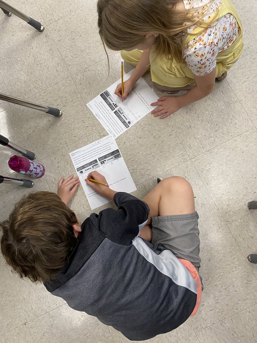 Our first #ProblemSolvingTask ‼️ Thank you <a href="/AMSTI_UM/">AMSTI_UM</a> and my <a href="/SycamoreElem/">Sycamore Elementary</a> math coach, <a href="/SherumChasity/">Chasity Sherum</a> ➕➖