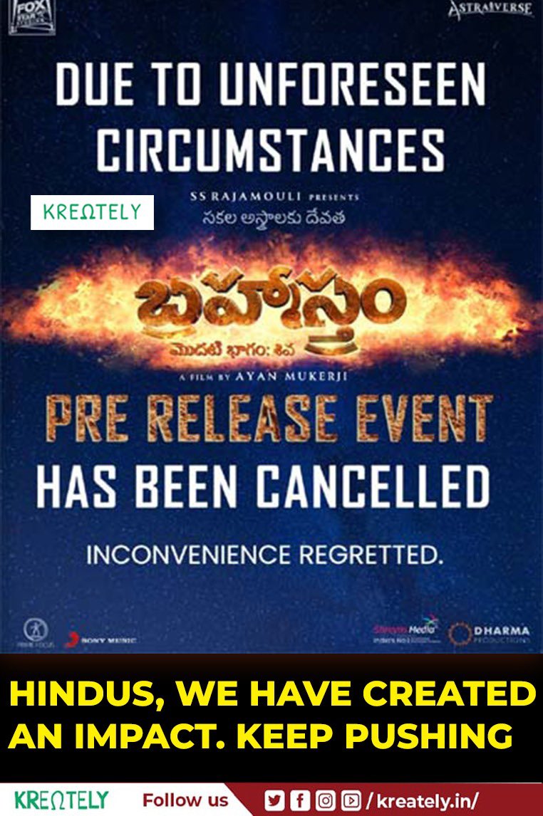 🚨 Bravo! #BoycottBramhastra